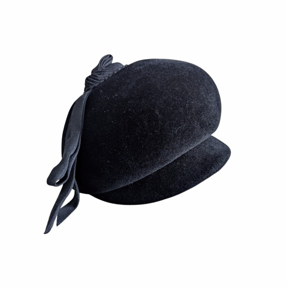Gorgeous Vintage Evelyn Varon Velvet Beret, Small - Picture 4 of 7